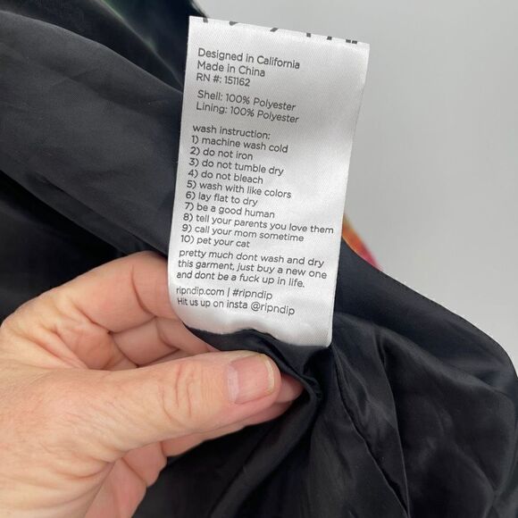 RIPNDIP Men's Graphic Galactica Coach Jacket Size Large - Picture 7 of 8